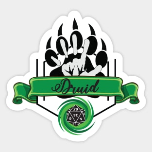 Druid Class Green Sticker